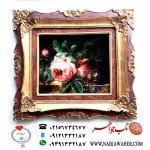 تابلو فرش گل رز  دستبافت تبریز