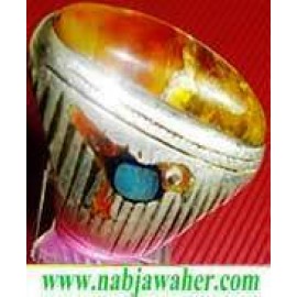 انگشترنقره مردانه آنتیک بسیار کهنه مرصع عقیق رکاب نقره نفیس دستساز