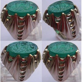 مشخصات انگشتر:  انگشترنفیس خطی نقره مردانه عقیق_سبزتراشداریمنی خط_مهرحکاکی محسن_سعیدی_منش رکاب_استادباقر_کریمی ،رکاب_تهران_کریمی وحکاکی یازهرا