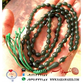 تسبیح صدو یک دانه شاه مقصود سبز اصل افغانی کابلی