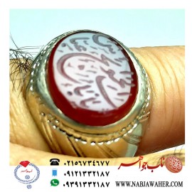 انگشتر عقیق خطی یمن کد 254