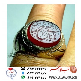 انگشتر عقیق خطی یمن کد 254