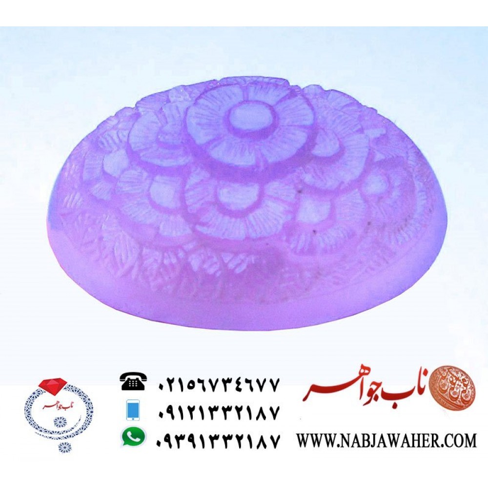 نگین عقیق گل برجسته یمنی  باغ گل رز 