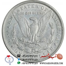 سکه یک دلاری اصلی نقره 1889 مورگان آمریکا