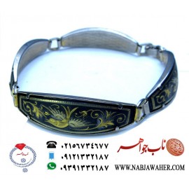 دستبند خاص و فاخر قلمزنی طلای 20 