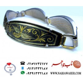 دستبند خاص و فاخر قلمزنی طلای 20 
