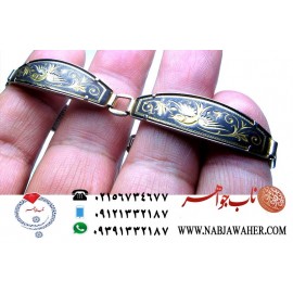 دستبند خاص و فاخر قلمزنی طلای 20 