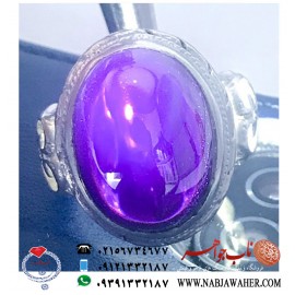 انگشتر لعل بنفش کد501