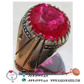 انگشتر یاقوت و رکاب شمس کد 5056