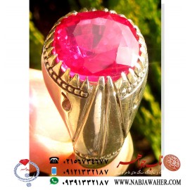 انگشتر یاقوت و رکاب شمس کد 5056