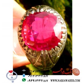 انگشتر یاقوت و رکاب شمس کد 5056