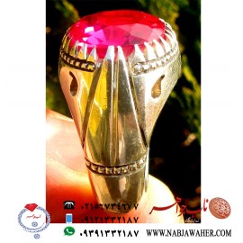 انگشتر یاقوت و رکاب شمس کد 5056