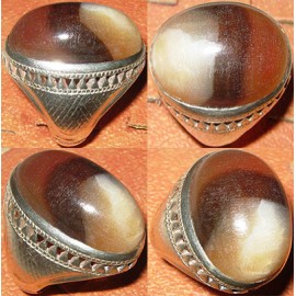 انگشترنقره مردانه آنتیک بسیار کهنه عقیق رکاب نقره قدیمی دستساز