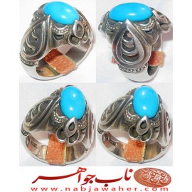 مشخصات انگشتر:  انگشترنفیس مردانه فیروزه طبع دار عجمی نیشابور