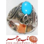 مشخصات انگشتر:  انگشترنفیس مردانه فیروزه طبع دار عجمی نیشابور