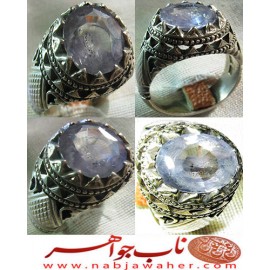 انگشترنفیس مردانه یاقوت_سفید ،رکاب_فدیوم_مجتبی_شیرازی،رکاب_مجتبی_شیرازی