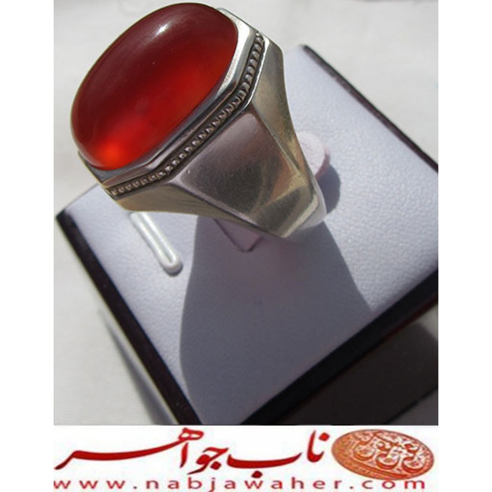 انگشترنفیس_مردانه_عقیق_یمنی  رکاب_حسین_جم_رضایی   رکاب_هشت_پر_جم_رضایی   