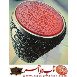 انگشترنفیس مردانه عقیق خطی ایت الکرسی ،خط_سیدمهدی_یوسفی خط_قمر و رکاب_فاخر_قلمزنی_استادساعی قلمزنی_ساعی_اصفهان