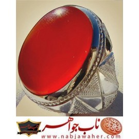 انگشترنفیس مردانه عقیق_یمنی،رکاب_احمد_عزتی ،رکاب_ری_احمد