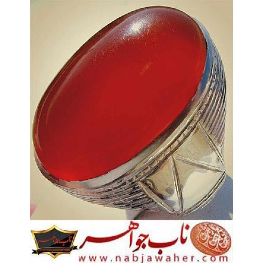 انگشترنفیس مردانه عقیق_یمنی،رکاب_احمد_عزتی ،رکاب_ری_احمد