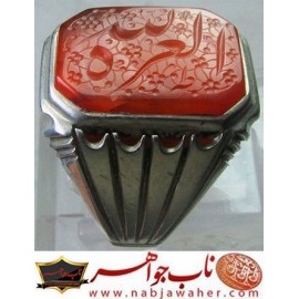 مشخصات انگشتر:  انگشترنفیس خطی نقره مردانه عقیق_یمنی خط_طه،حکاکی جواد_حیدری، رکاب_سیدحسن_هاشمی،رکاب_سیدحسن_شیراز وحکاکی العزه_لله