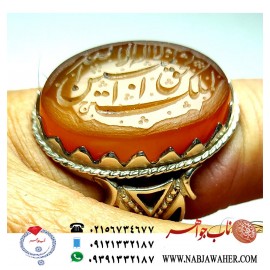 انگشتر خطی عقیق یمنی 