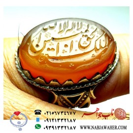 انگشتر خطی عقیق یمنی 