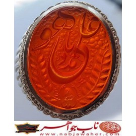 انگشترنفیس رکاب_فدیوم خطی مردانه عقیق_یمنی خط_میرزا،حکاکی محمدمجتبی_آتشباز، رکاب_رسول_محمدی،رسول_F_تهران وحکاکی- هویاعلی_مدد