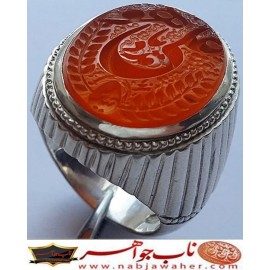 انگشترنفیس رکاب_فدیوم خطی مردانه عقیق_یمنی خط_میرزا،حکاکی محمدمجتبی_آتشباز، رکاب_رسول_محمدی،رسول_F_تهران وحکاکی- هویاعلی_مدد