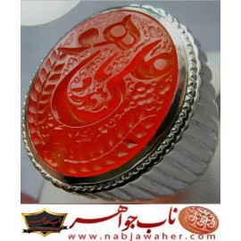 انگشترنفیس رکاب_فدیوم خطی مردانه عقیق_یمنی خط_میرزا،حکاکی محمدمجتبی_آتشباز، رکاب_رسول_محمدی،رسول_F_تهران وحکاکی- هویاعلی_مدد