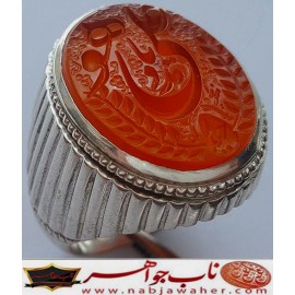انگشترنفیس رکاب_فدیوم خطی مردانه عقیق_یمنی خط_میرزا،حکاکی محمدمجتبی_آتشباز، رکاب_رسول_محمدی،رسول_F_تهران وحکاکی- هویاعلی_مدد