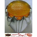 انگشترنفیس مردانه عقیق زرد یمنی خط میرزا حکاکی استاد مجتبی اتشباز ذکر ایت الکرسی رکاب افتخاری