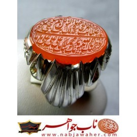 انگشترنفیس خطی فدیوم مردانه عقیق یمنی خط مهرحکاکی محسن_سعیدی_منش رکاب_فدیوم دستسازتهران_جدّی، فدیوم_استادمهدی_جدّی و حکاکی ذکر _نادعلیامظهرالعجائب