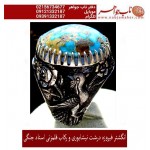 انگشترنفیس کلکسیونی مردانه فیروزه_عجمی_نیشابوری، رکاب_فاخر_قلمزنی_استاد_جنگی  قلمزنی_جنگی_مشهد