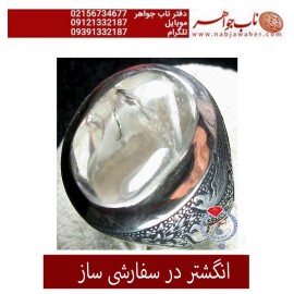 انگشترنفیس مردانه دُرّنجف و سفارشی_ساز رکاب_فاخر_قلمزنی_استادساعی قلمزنی_ساعی_اصفهان