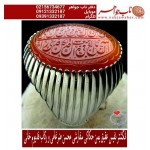 انگشترنفیس عقیق یمنی کهنه حکاکی محسن ضرغامی خط م ض و ایه ومن یتق الله