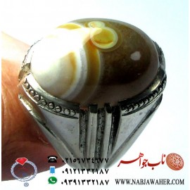 انگشتر عقیق باباغوری درشت