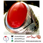 انگشترنقره مردانه عقیق ناب یمنی ساخته دست هنرمند رکابسازی ایران مرحوم عباس صفاری 