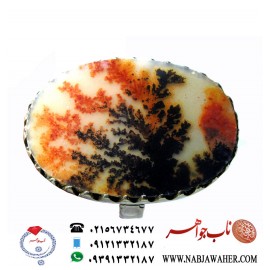 انگشتر خاص ونفیس عقیق شجر کامل طبیعی