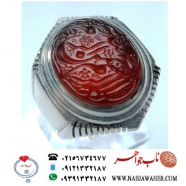 انگشترنفیس خطی نقره مردانه عقیق_یمنی خط_مهر،حکاکی محسن_سعیدی_منش رکاب_شیرازی ، وحکاکی یا بسم_الله_الرحمن_الرحیم