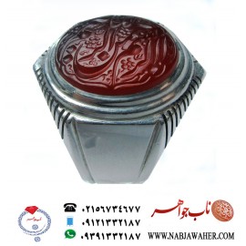 انگشترنفیس خطی نقره مردانه عقیق_یمنی خط_مهر،حکاکی محسن_سعیدی_منش رکاب_شیرازی ، وحکاکی یا بسم_الله_الرحمن_الرحیم