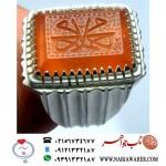 انگشترنفیس مردانه عقیق یمن خط مراد حکاکی استاد مرادعلی جعفری ذکر یامحمد (حکاکی قرینه) رکاب سید حسن