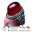 انگشترنفیس و فاخر و کلکسیونی عقیق سرخ آب دار یمنی کهنه و رکاب عقربی طلا و فدیوم محمد کاوه