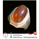 انگشترمردانه خاص عقیق ناب جزع یمنی دامله عبدالرزاقی رکاب نفیس استاد حسین جم رضایی