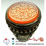 انگشترنفیس اسپرت عقیق سرخ کهنه یمنی حکاکی اللهم صل علی محمد و آل محمد خط حقیر استادحسین امینی ورکاب چهار اشک ایران عرفان