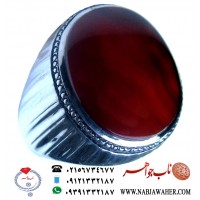انگشترنفیس_و_شیک_مردانه_عقیق_سرخ_یمنی  رکاب_فدیوم _مرحوم_استادمحمدخانی
